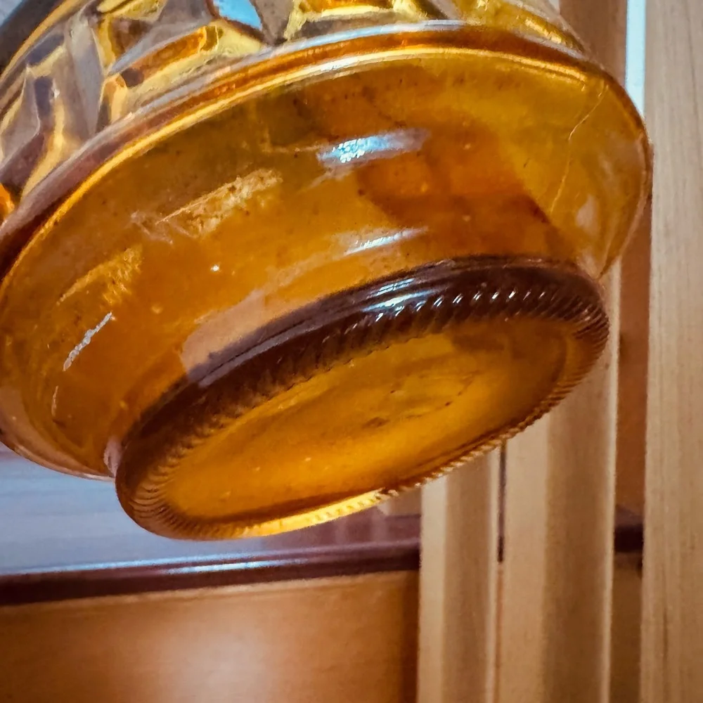 Vintage Glass Oil Lamp